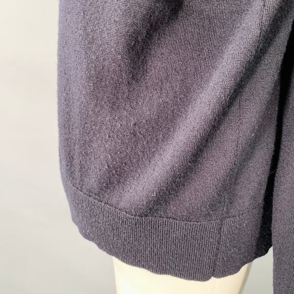 THE KOOPLES Size M Navy Black Merino Wool Skull Buttons V-Neck Cardigan - Picture 5 of 10